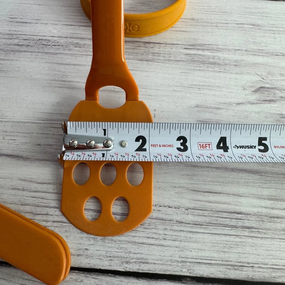 Joie MSC Eggy Kitchen Tool Set Orange Silicone Spatula Tongs Egg Ring Lot of 3
